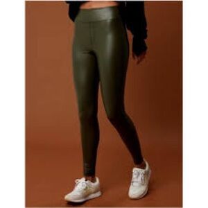 NWT Aerie Offline Green Real Luxe Faux Leather Size L